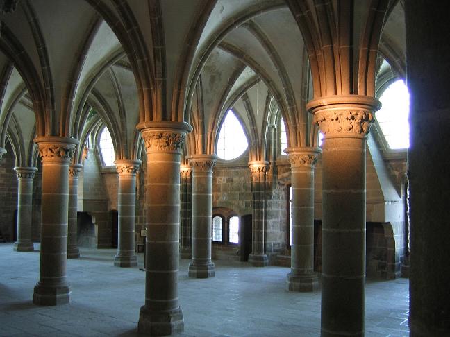 Salle des Chevaliers - Abbaye du Mont-Saint-Michel
